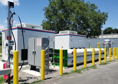 Duplex CNG Compressors, Priority Panel, Stacked ASME Tubes & Remote Fill-Post
