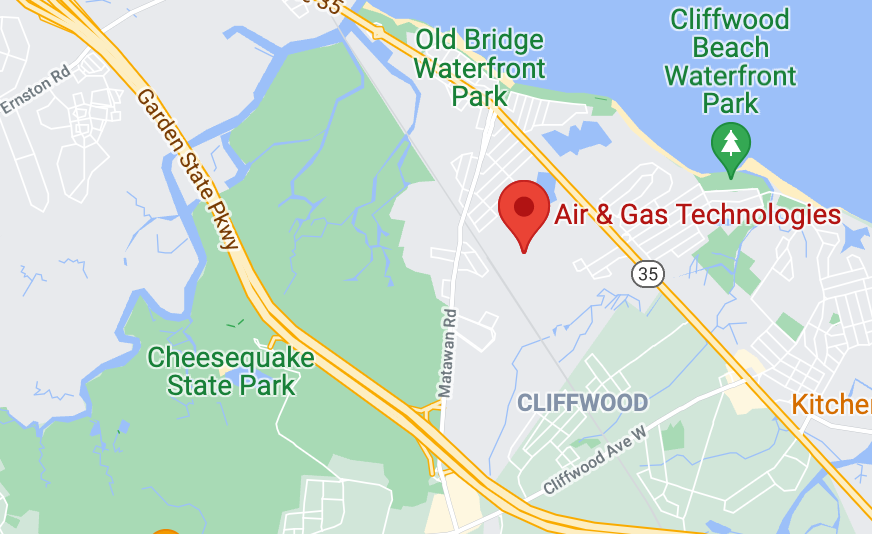 Map of Air & Gas Technologies Headquarters in New Jersey