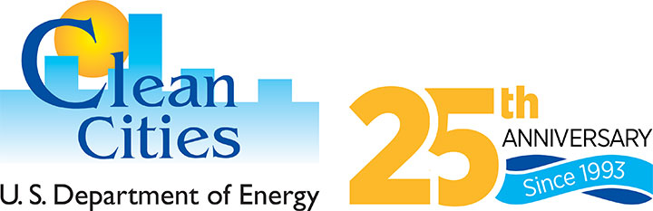 USDOE Clean Cities 25th Anniversary Logo