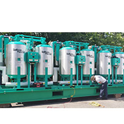 Air Dryers and Filtration, Lare Green Bins with tubes